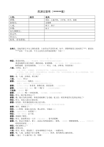 《西游记歪传》小品剧本