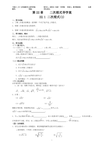 华师大版九年级上全册导学案