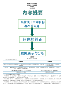 新课程三维目标解读