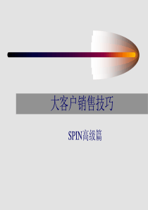 大客户销售技巧(SPIN高级篇)46P