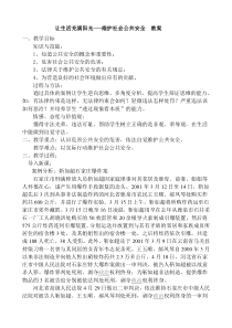 维护社会公共安全 法制教育教案