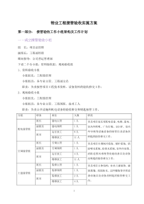 物业接管验收实施方案