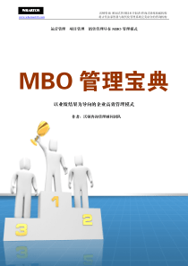 沃顿咨询MBO管理宝典v3目标管理