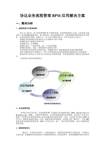 业务流程管理BPM专项应用解决方案