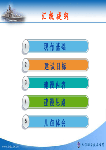 现有基础建设内容几点体会建设思路建设目标汇报提纲