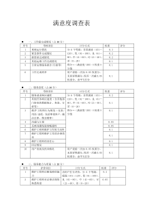 运维满意度调查表