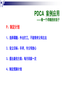 PDCA应用案例通俗易懂