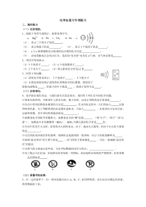 2016中考化学试题填空题强化训练