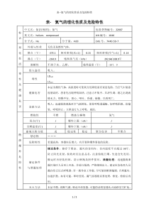 表氦气的理化性质及危险特性