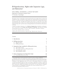 Bi hyperdoctrines and higher-order separation logi