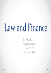 Law-and-Finance