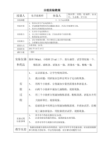 分子运动分组实验教案