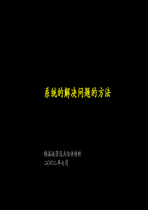 麦肯锡系统方法内部培训资料