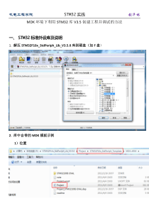 MDK环境下利用STM32库V3.5创建工程并调试的方法