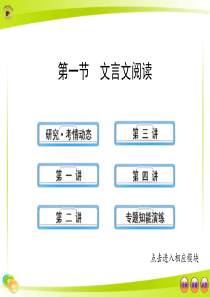 2013版高中语文全程复习方略配套课件：2.1 文言文阅读(山东专版)