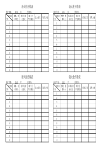 消防月检表(消防栓&灭火器)