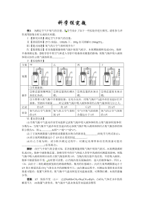 人教版中考化学科学探究题专题练习(含答案)