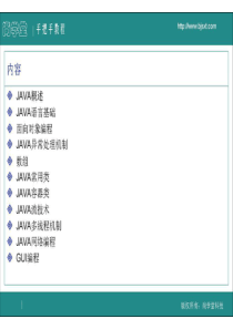 马士兵JAVA视频教程配套PPT(上)