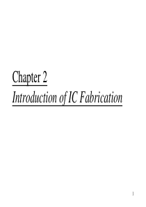 Introduction-of-IC-Fabrication