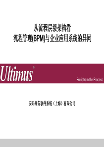 从流程层级架构看流程管理(BPM)与企业应用系统的异同（PPT 13）