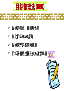 目标管理法