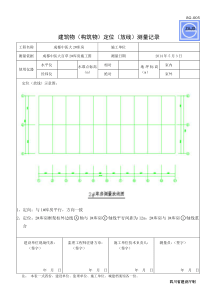 SG-005建筑物(构筑物)定位(放线)测量记录