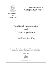 Computing Science Functional Programming and