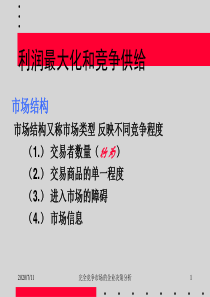 完全竞争市场的企业经营决策分析