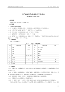 木门窗制作与安装施工工艺标准