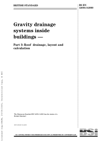 BSEN1205632000建筑物内部的自流排水系统屋面排水设计和计算Gravitydrainage