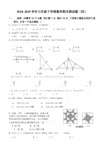 2018年七年级下学期数学期末测试题(较难)(四)