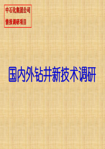 国内外钻井新技术