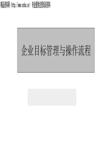 企业目标管理与操作流程（PPT180页）