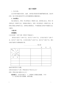 小学数学毕业总复习资料-统计与概率