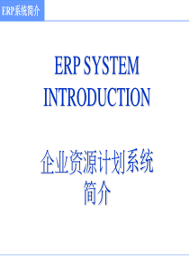 ERP-系统简介-PPT课件