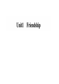 高中英语-Unit1-Friendship课件-新人教版必修1(1)