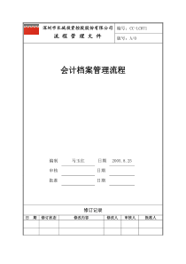 会计档案管理流程