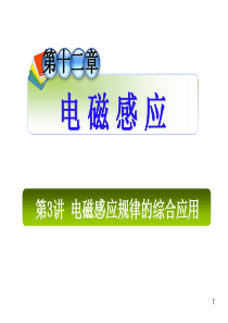 2013届高三总复习课件(第1轮)物理(广西专版)课件：12.3电磁感应规律的综合应用