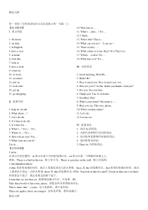 最新人教版初中英语知识点总结大全