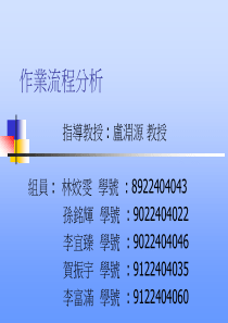 作业流程分析（PPT 33页）