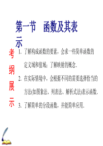 2015届高考数学(浙江文)一轮复习课件：2.1函数及其表示