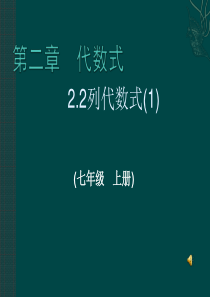 七年级数学上册 2.2 列代数式(1)课件 湘教版