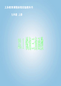 九年级数学上册 28.1 锐角三角函数课件1 人教新课标版