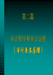 第六章审计目标和审计过程