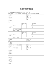 信息化项目管理流程(doc20)(1)