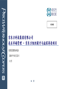 信用管理培训-京东方组织提升与流程再造项目