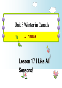 六年级上册英语Lesson-17-I-Like-AlSeasons!