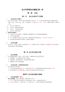 (完整版)会计学原理知识点总结