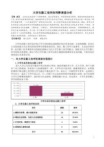 关于大学生勤工俭学利弊调查的报告