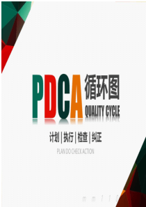 PDCA汇报模板案例应用PPT